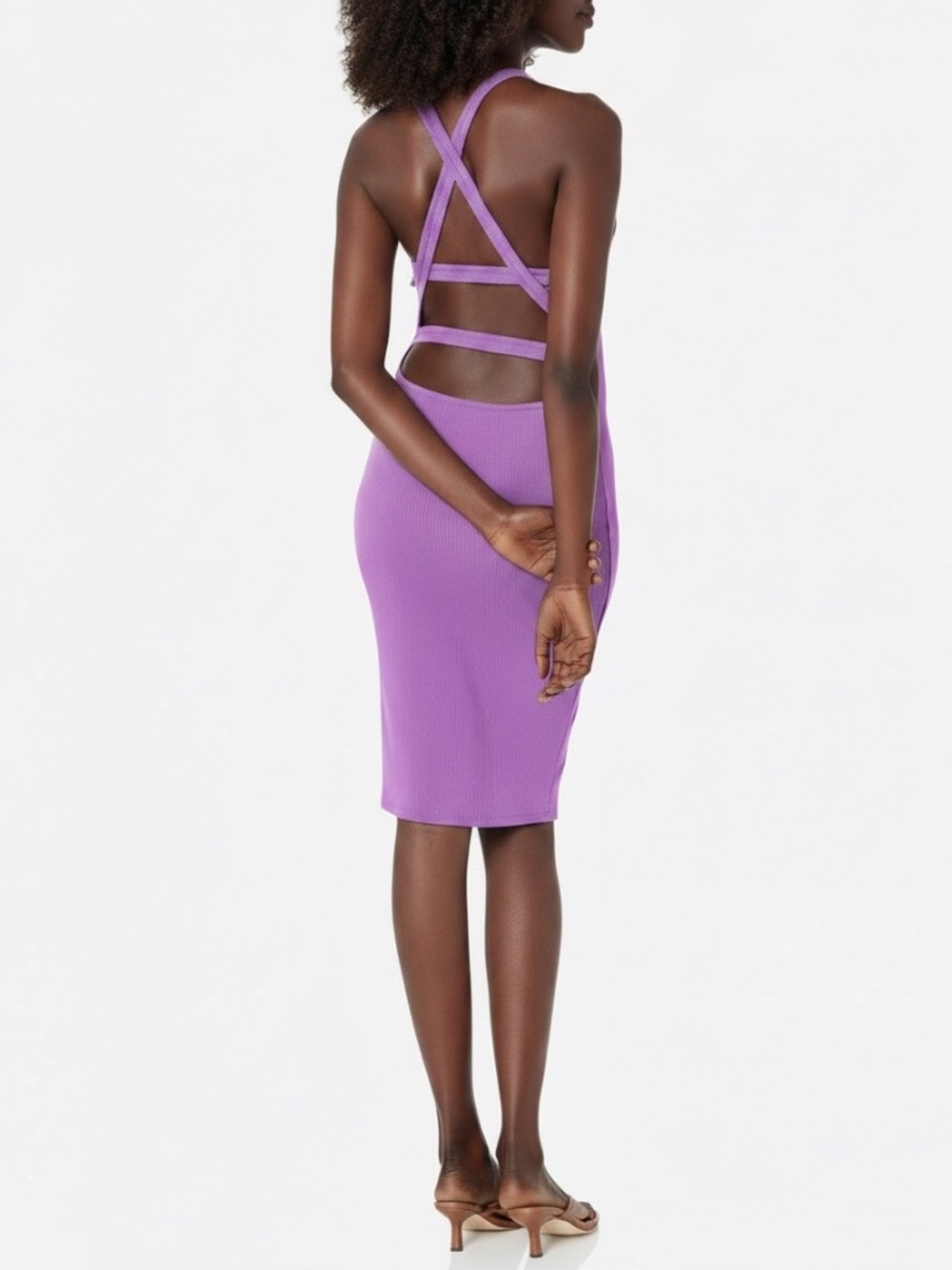 ASTR the label Rio ribbed cut out mini dress
